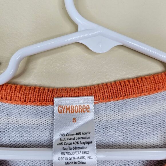 Gymboree Kids Pumpkin Knit Sweater Dress size 5 - Picture 3 of 6